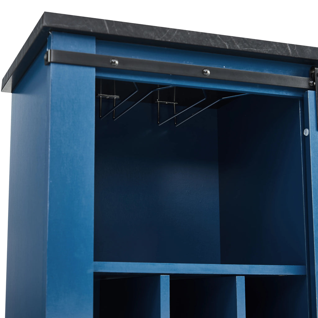 FWC21190 37" Wine Cabinet-Blue