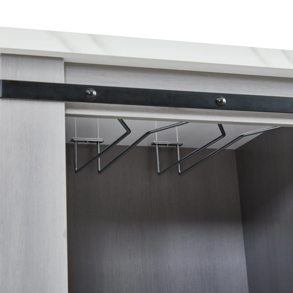 FWC21192 37" Wine Cabinet-OffWhite