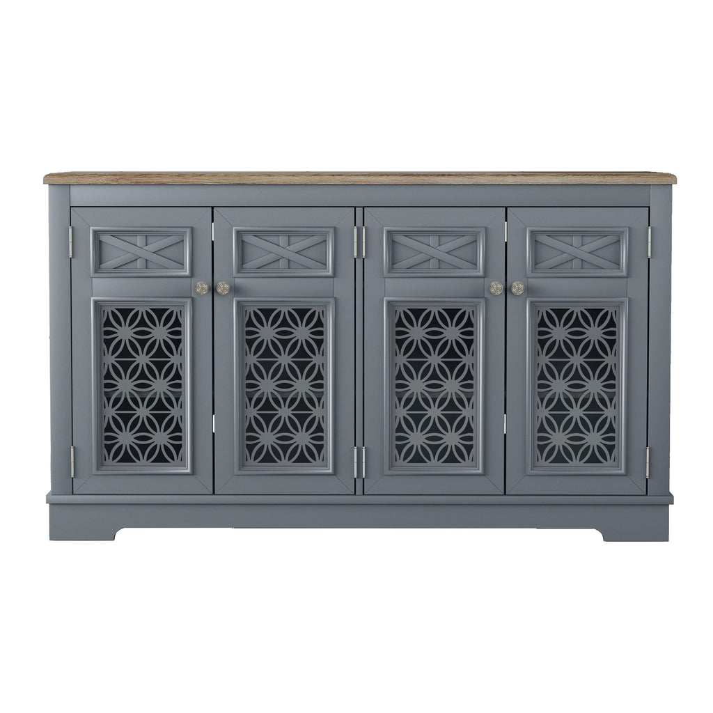 FCB24146 57.5" Buffet Sideboard Cabinet-Grey