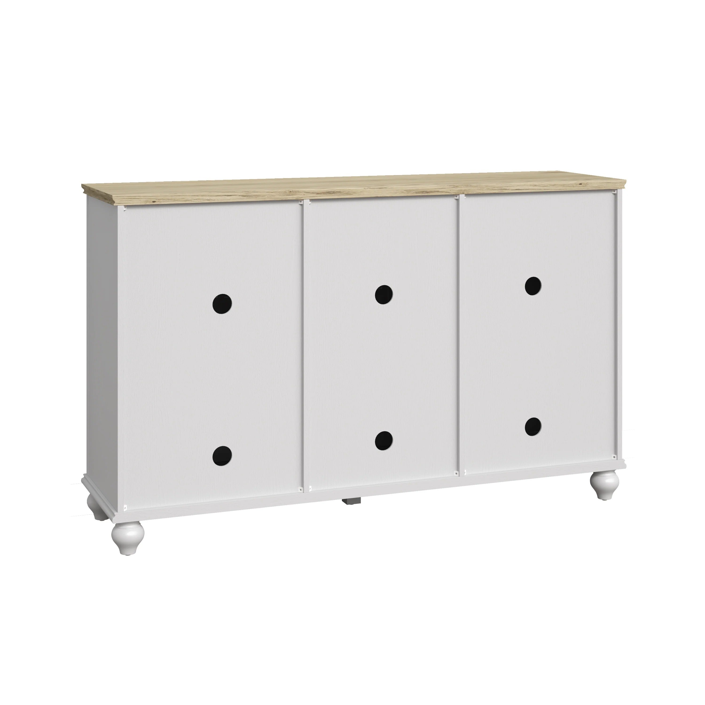 FCB24532 55" Buffet Sideboard Cabinet-Grayish White
