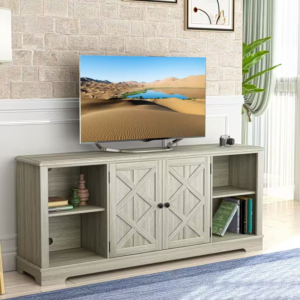 FTS22604 70" TV Stand-Whitewash