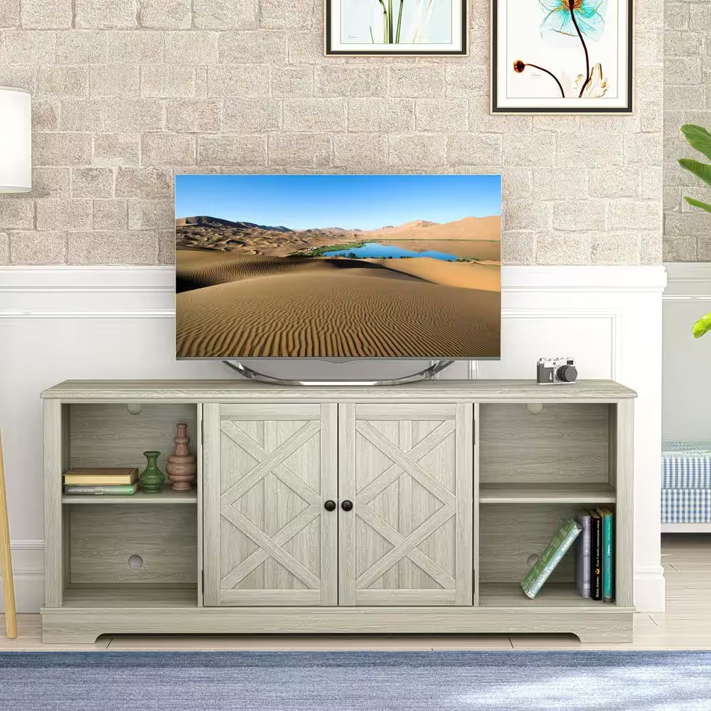 FTS22604 70" TV Stand-Whitewash