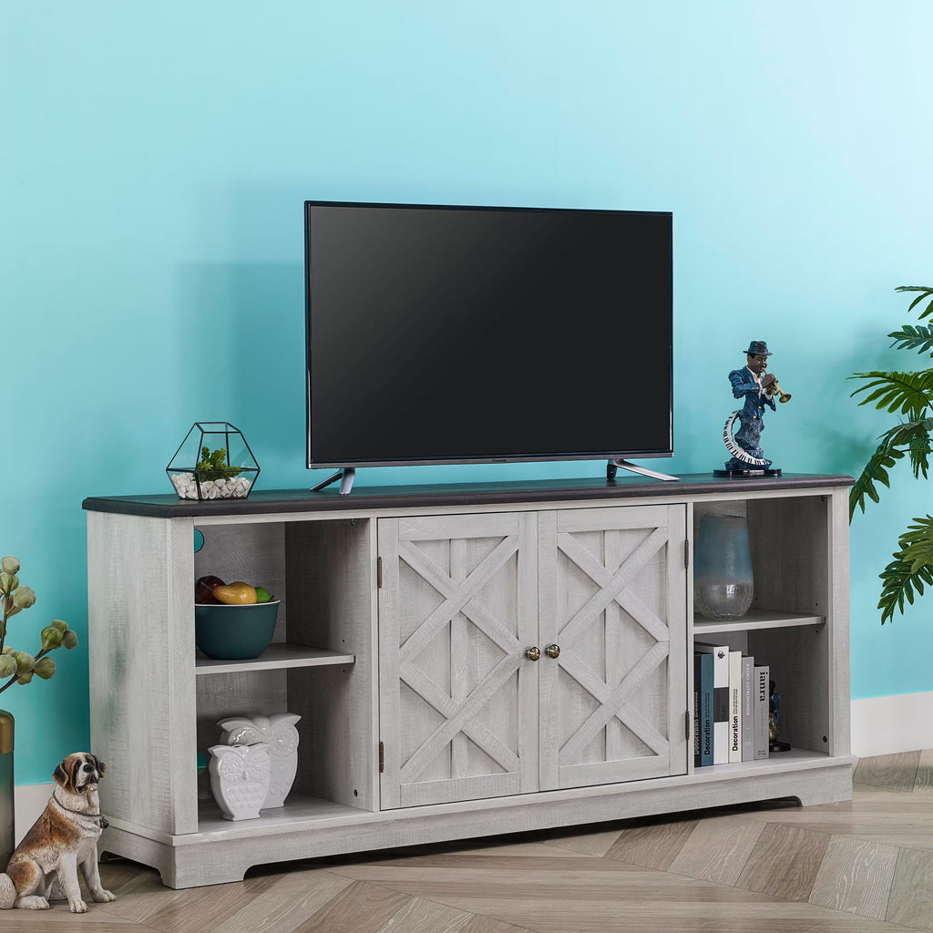 FTS20621 70" TV Stand-Offwhite