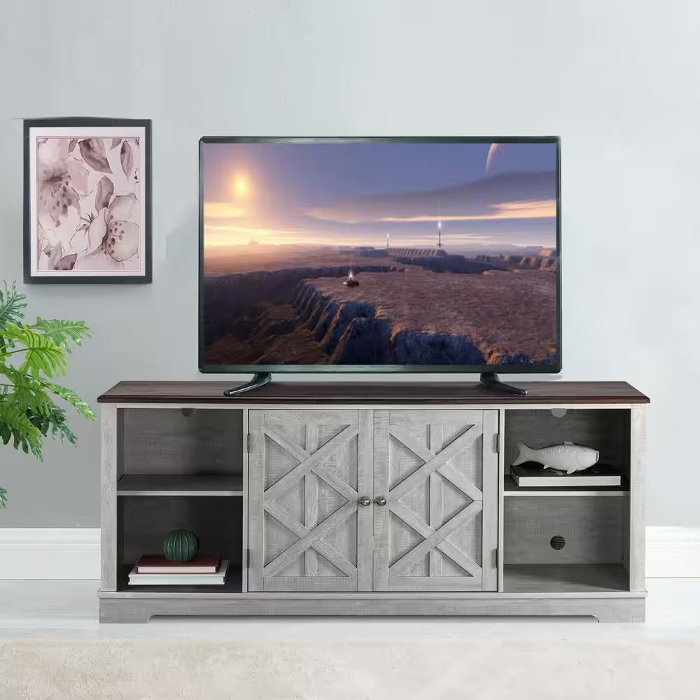 FTS20621 70" TV Stand-Offwhite