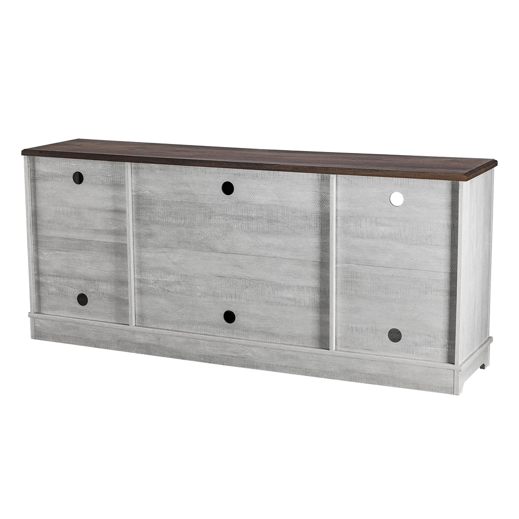 FTS20621 70" TV Stand-Offwhite